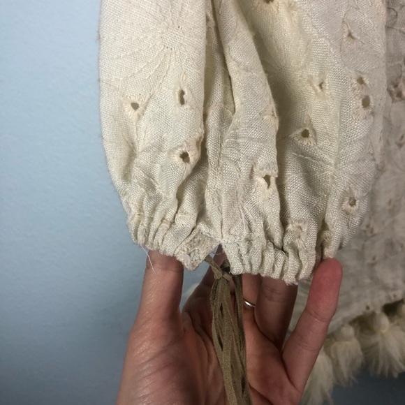 Mar The Jack bell sleeve tassel trim mini dress - Picture 4 of 8